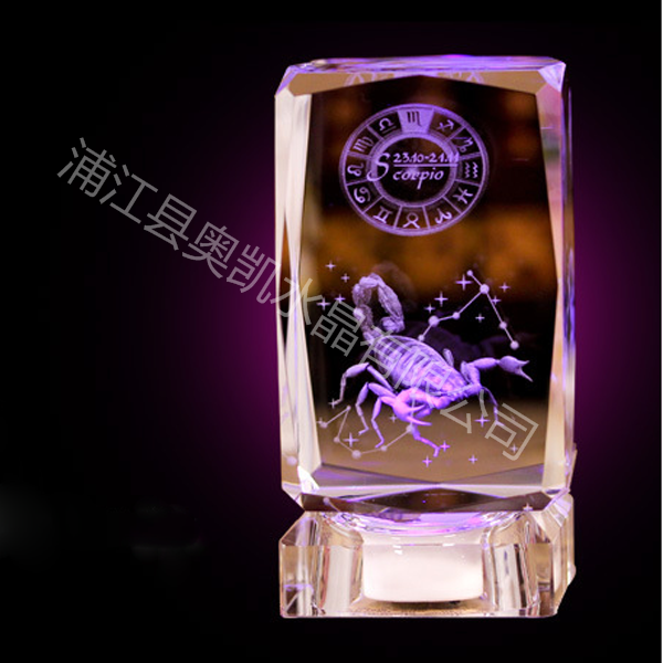 水晶内雕106十二星座-浦江县奥凯水晶有限公司